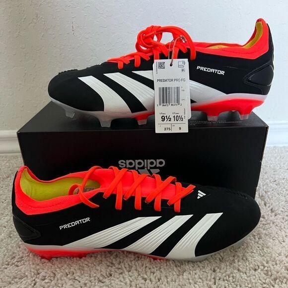 Adidas Predator 24 Pro FG Soccer Cleats Black Solar Red main image 10